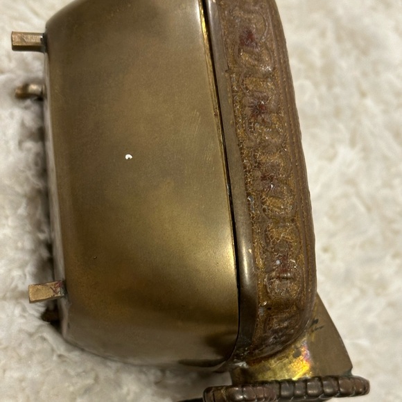 Brass Trinket Box Vintage Ram - Picture 6 of 9